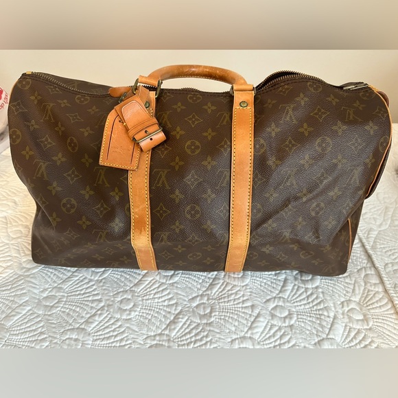 Louis Vuitton Brown Monogram Travel Bag - Picture 3 of 15